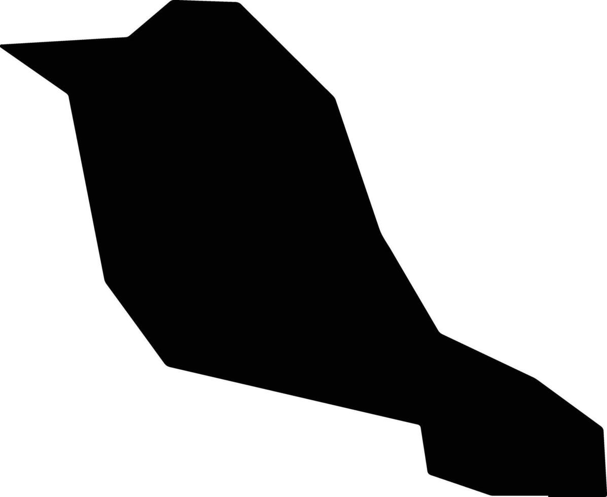 Platanisteia Cyprus silhouette map vector