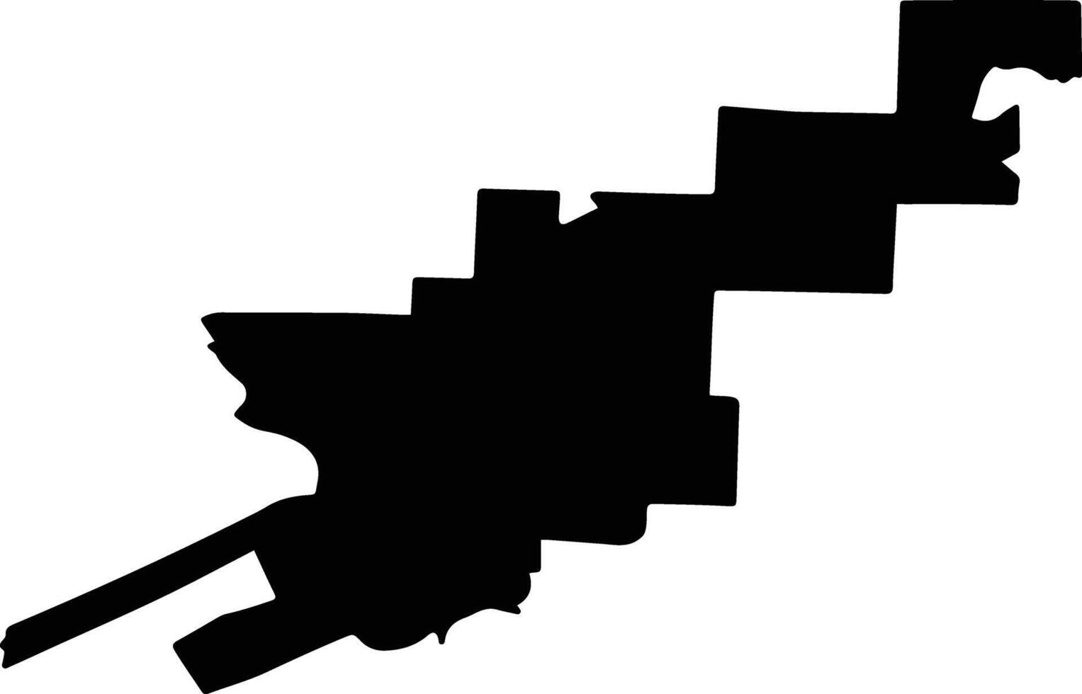 PLATARESTI Romania silhouette map vector
