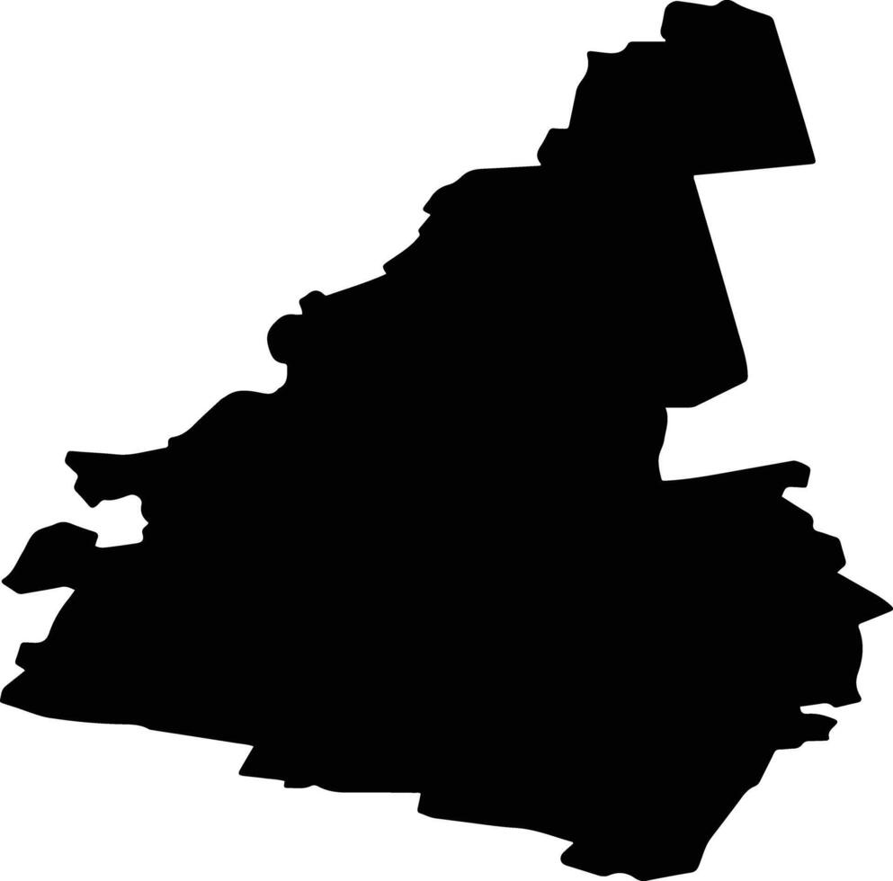 Platones pag Latvia silhouette map vector