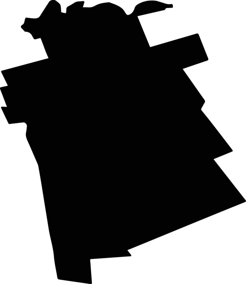 PLATONESTI Romania silhouette map vector