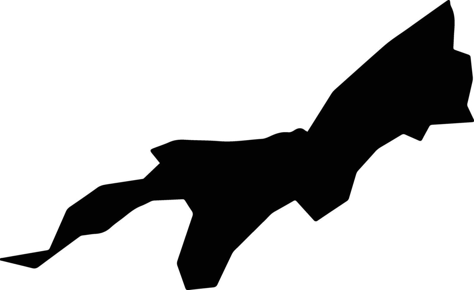 Playa Cuba silhouette map vector