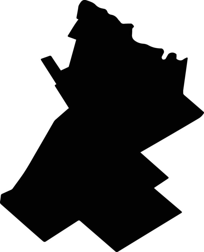 PLOSCA Romania silhouette map vector