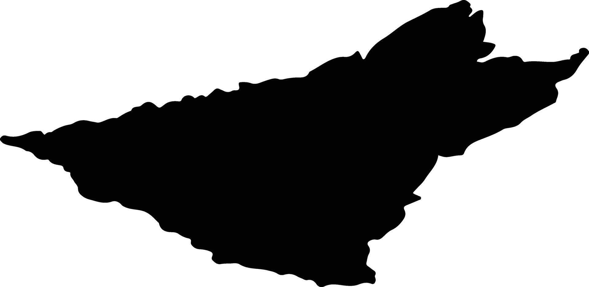 PLOPIS Romania silhouette map vector