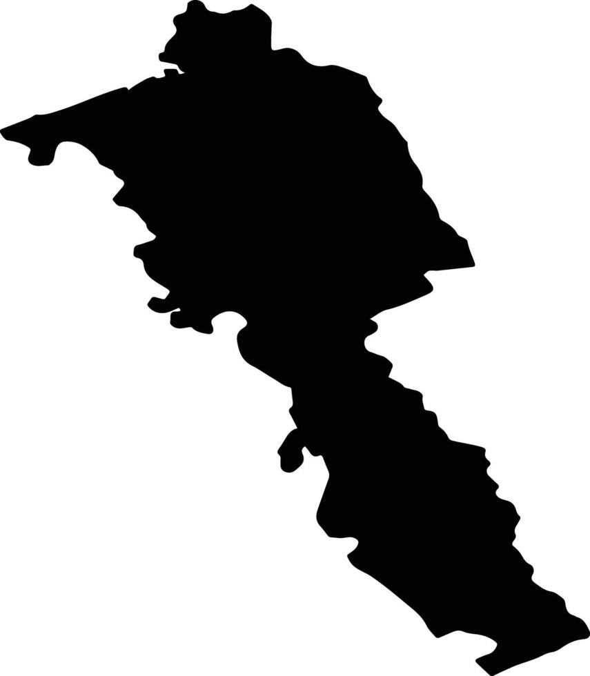 PLOPSORU Romania silhouette map vector