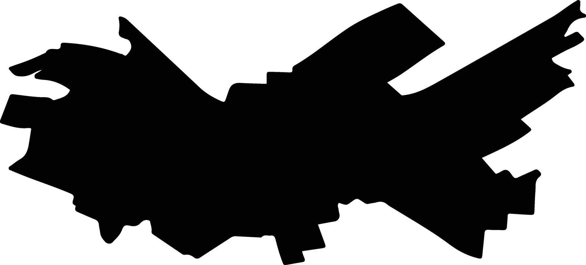 POARTA ALBA Romania silhouette map vector