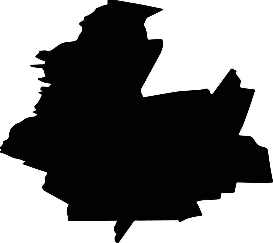 POBORU Romania silhouette map vector