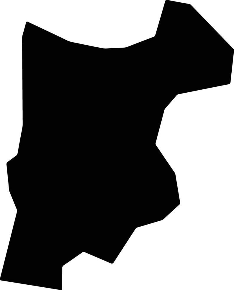 Pochuta Guatemala silhouette map vector