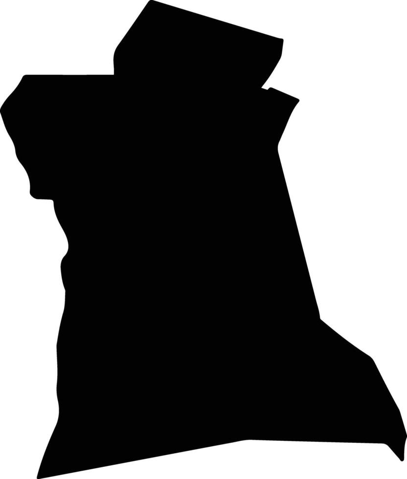 Pocito Argentina silhouette map vector