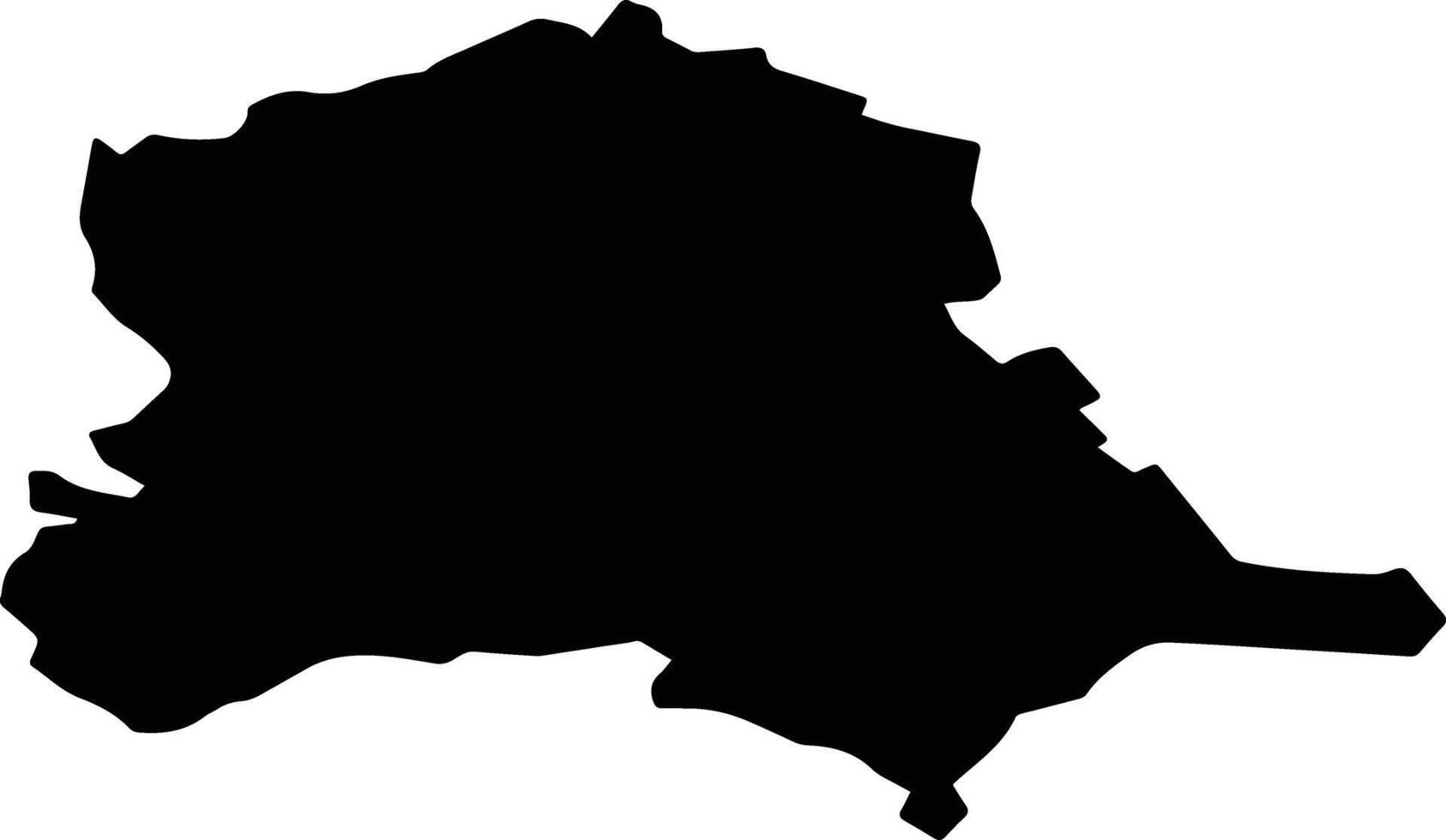 POCOLA Romania silhouette map vector