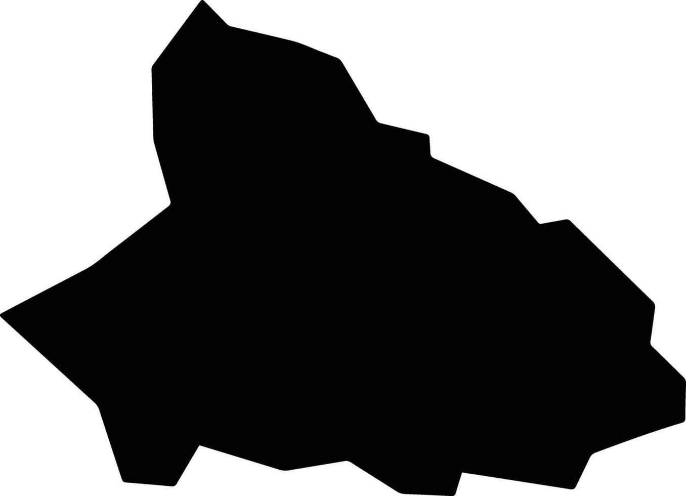 Pocrane Brazil silhouette map vector