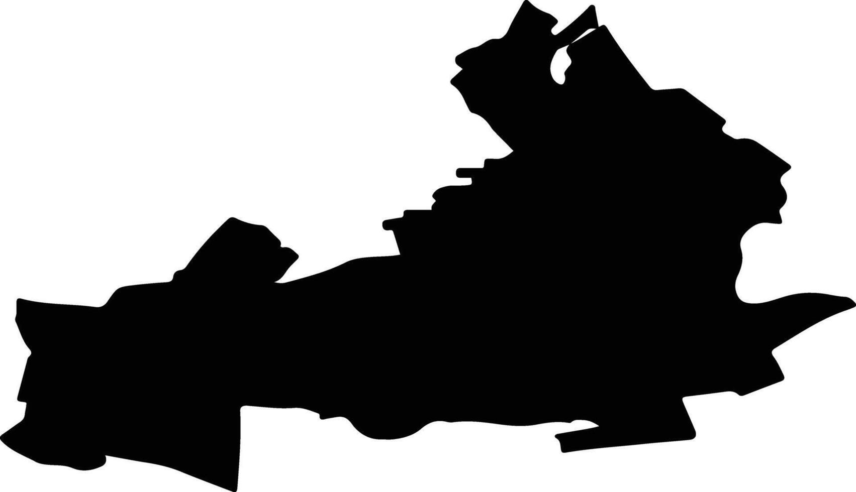 PODARI Romania silhouette map vector