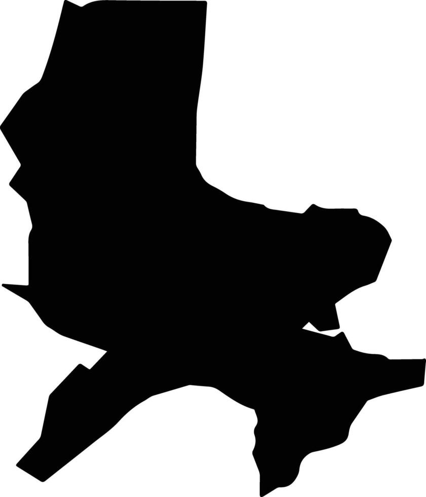 Port Lincoln Australia silhouette map vector