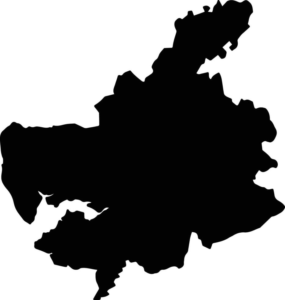 Port Loko Sierra Leone silhouette map vector