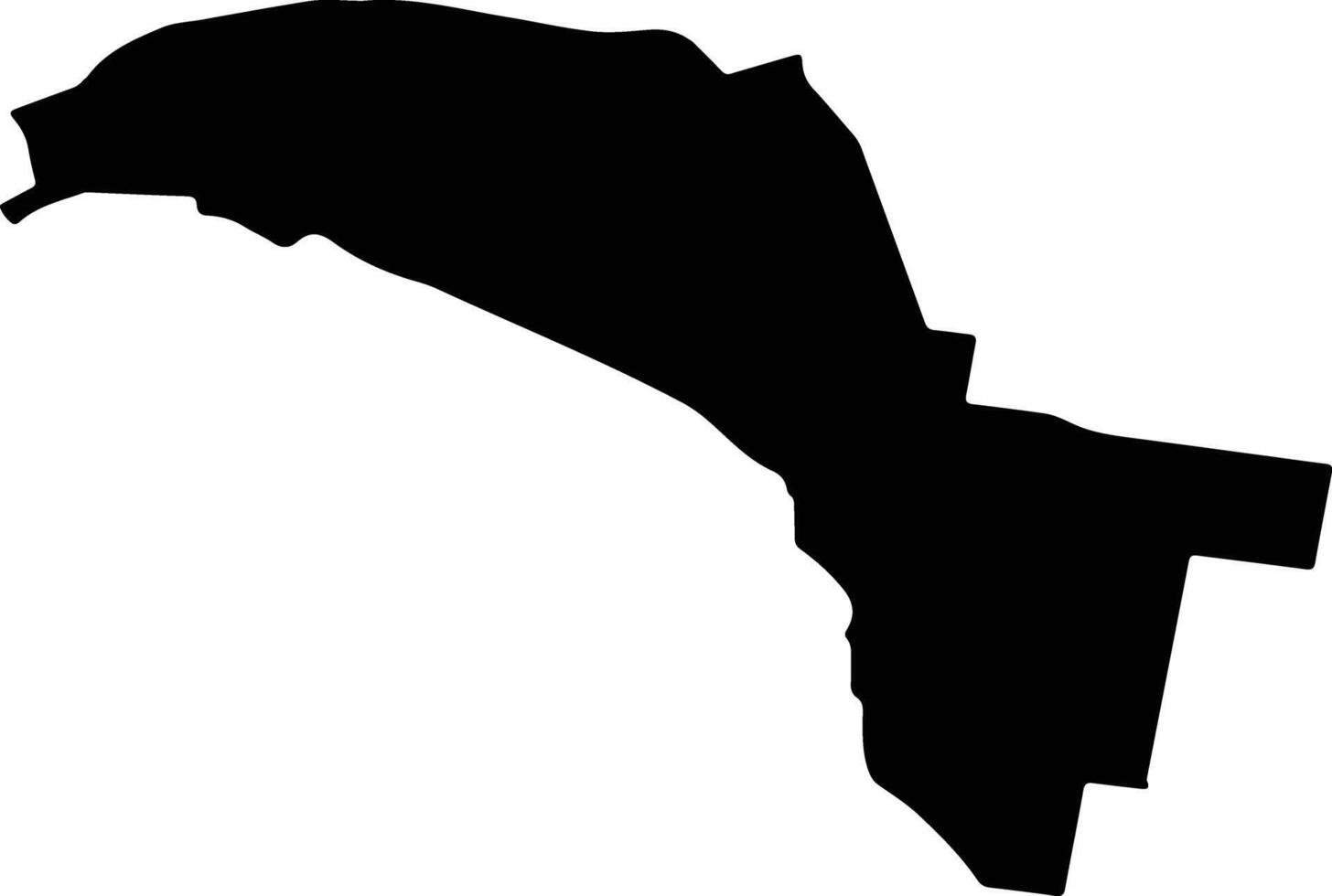 Port Phillip Australia silhouette map vector