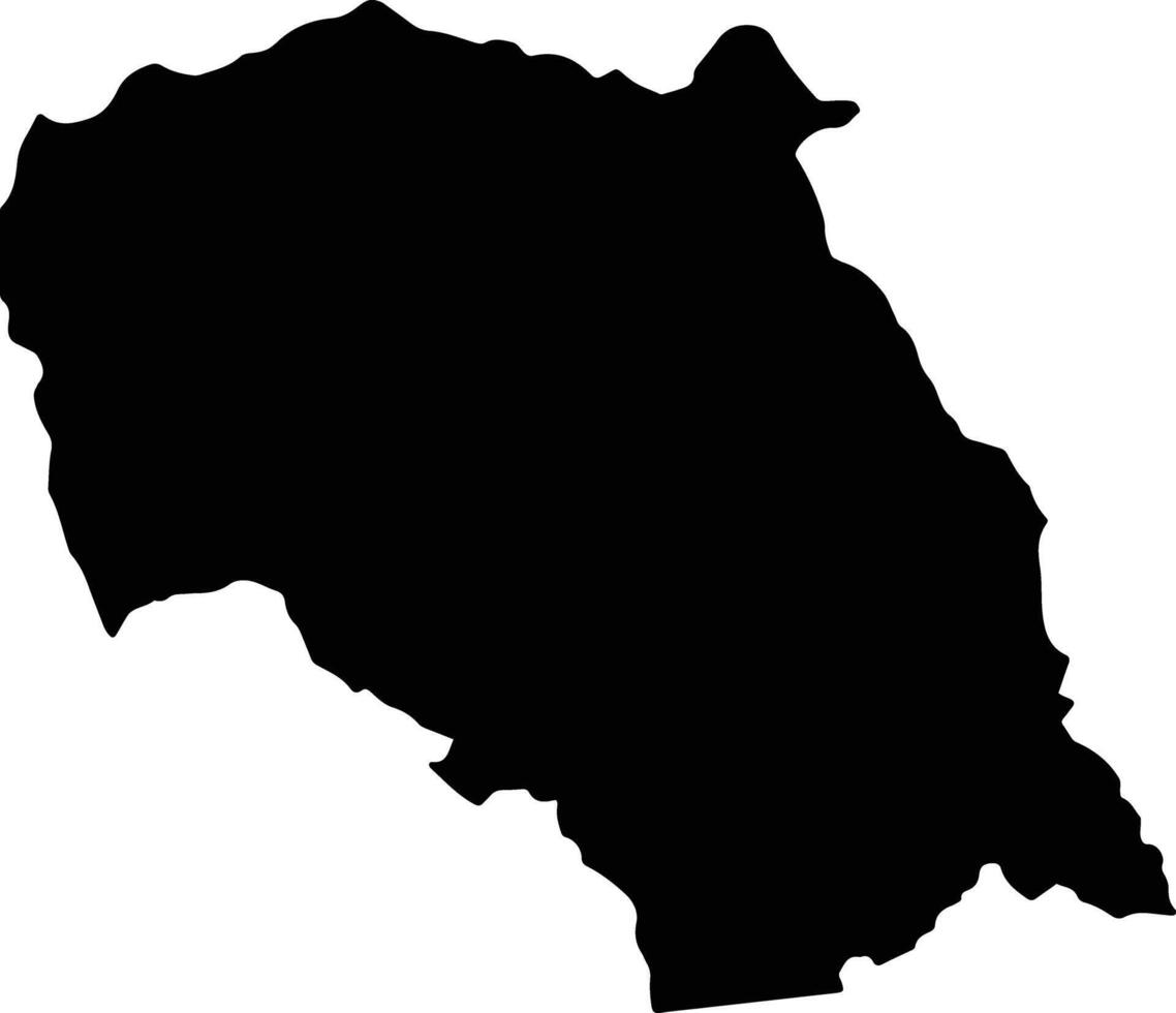Portel Brazil silhouette map vector