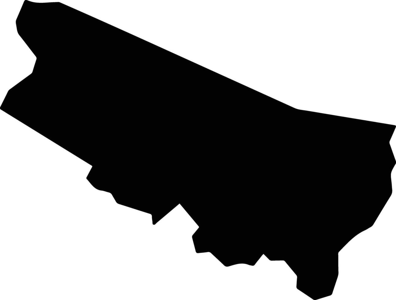 Porto Acre Brazil silhouette map vector
