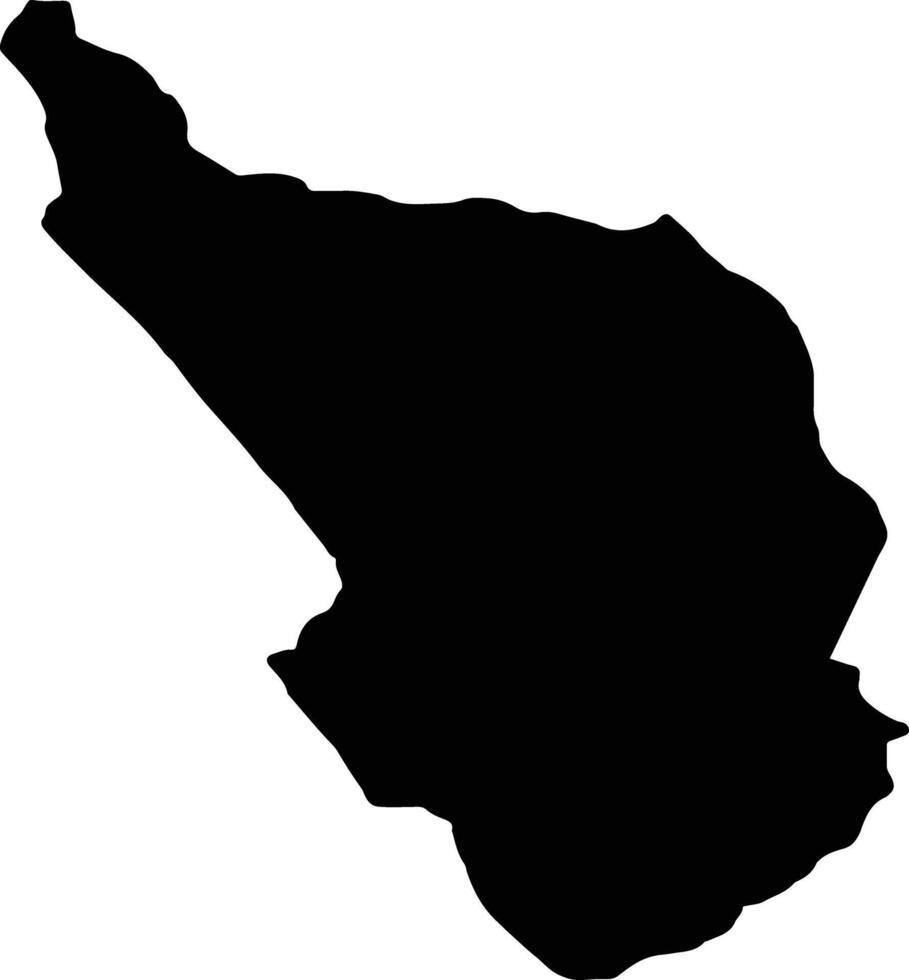 Porto Amboim Angola silhouette map vector