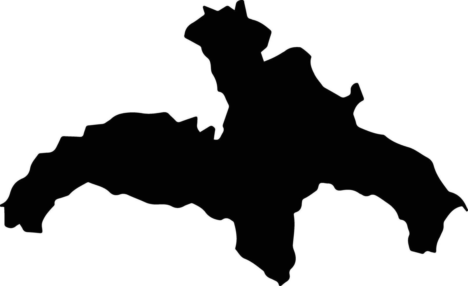 Porto Grande Brazil silhouette map vector