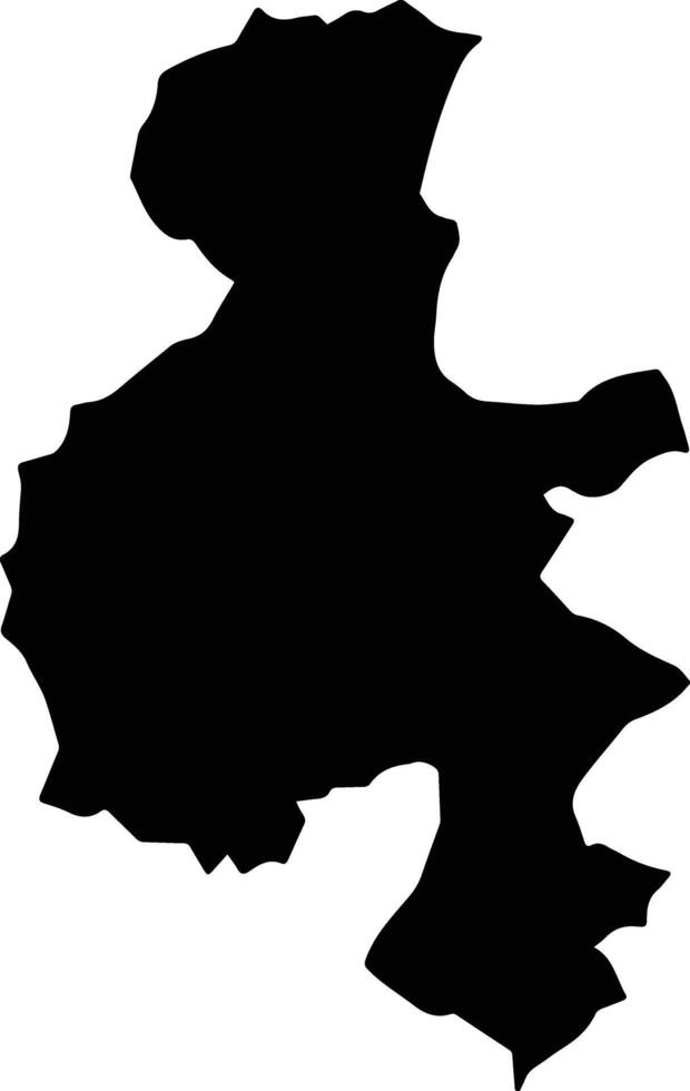 Porto Nacional Brazil silhouette map vector