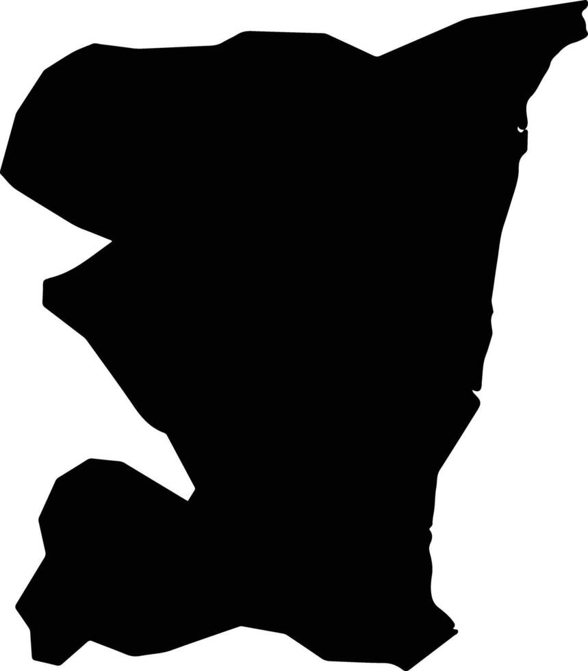 Porto Seguro Brazil silhouette map vector
