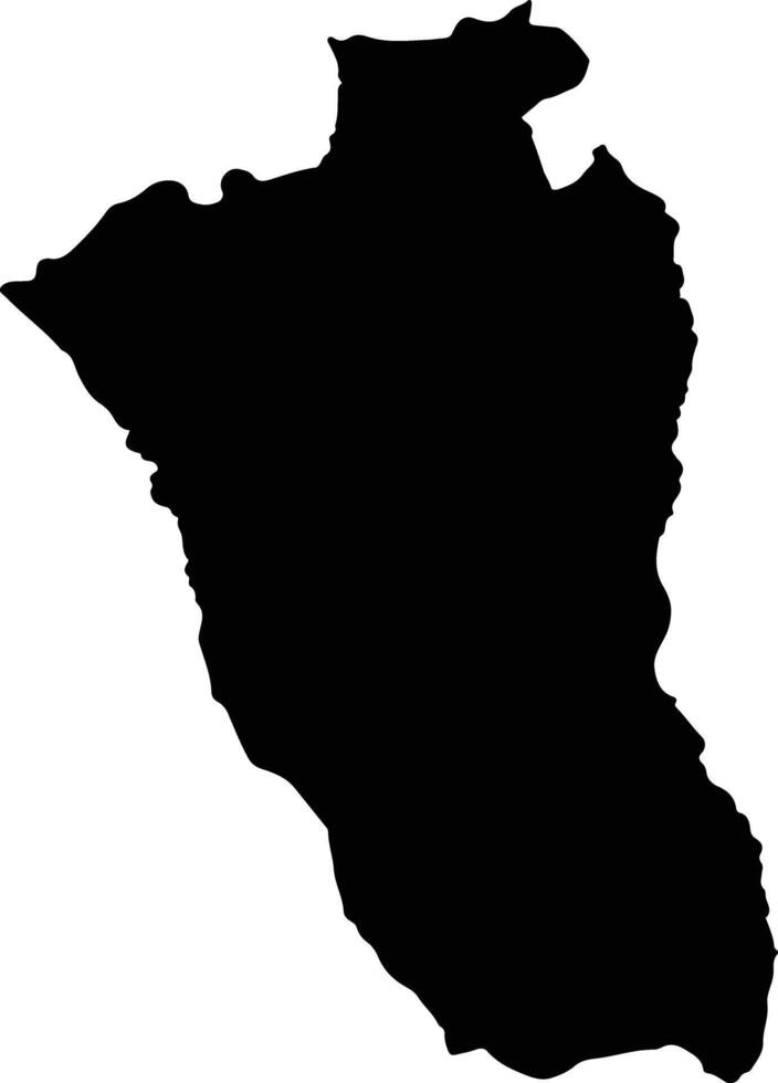PORUMBACU DE JOS Romania silhouette map vector