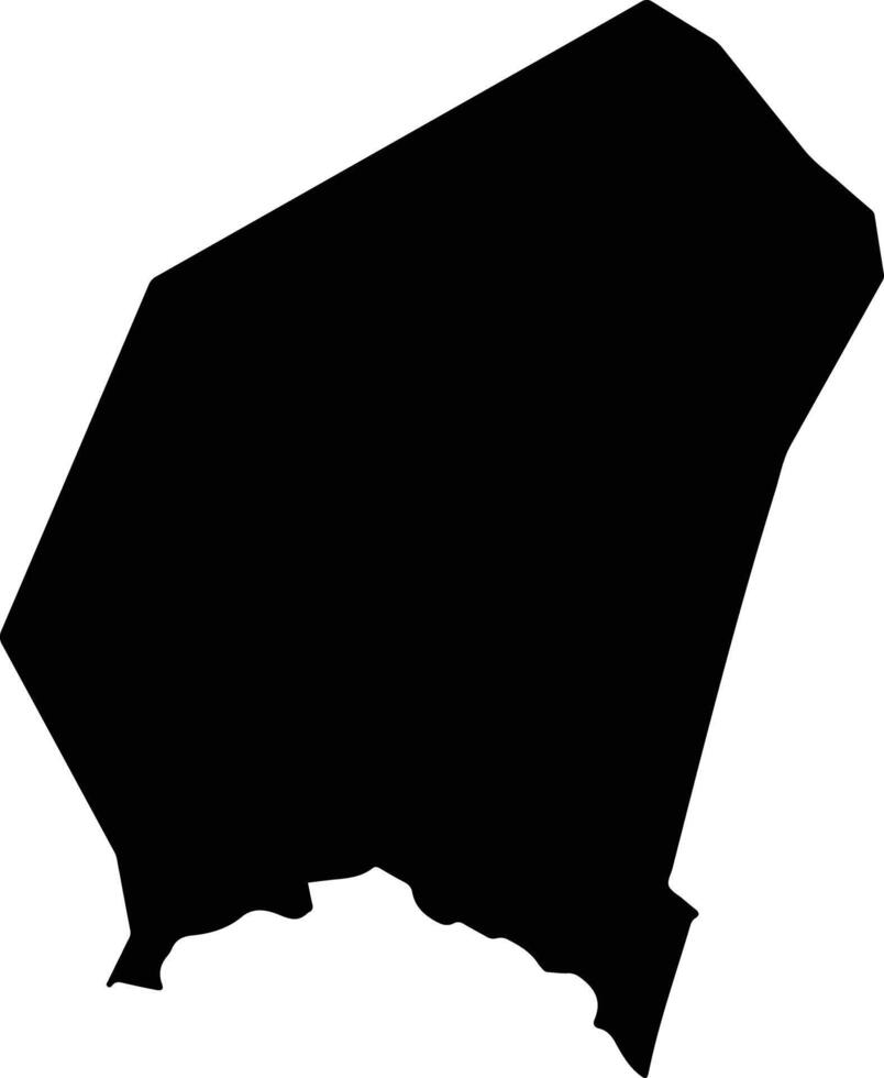 San Miguel Tenango Mexico silhouette map vector