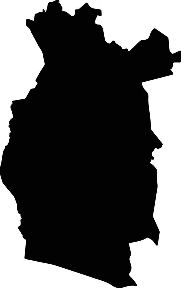 San Miguel Totolapan Mexico silhouette map vector