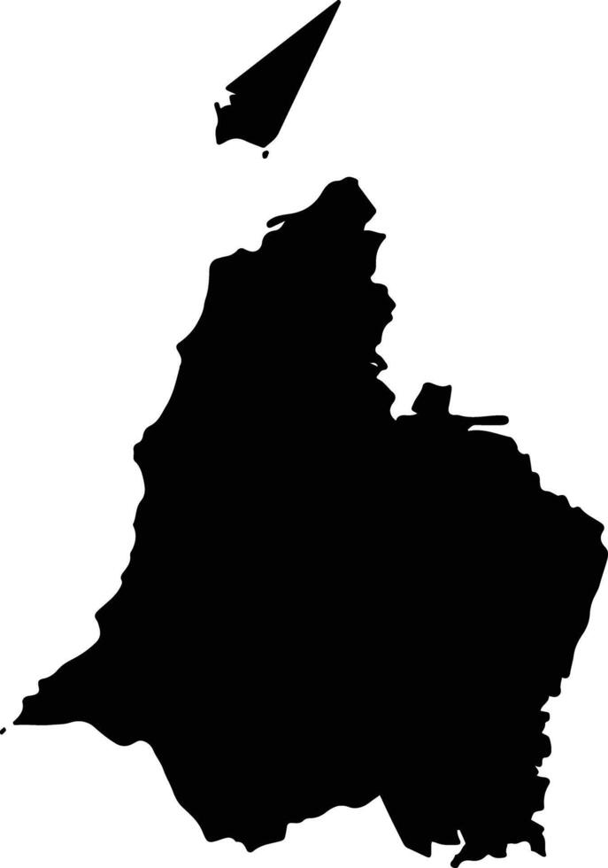 San Onofre Colombia silhouette map vector