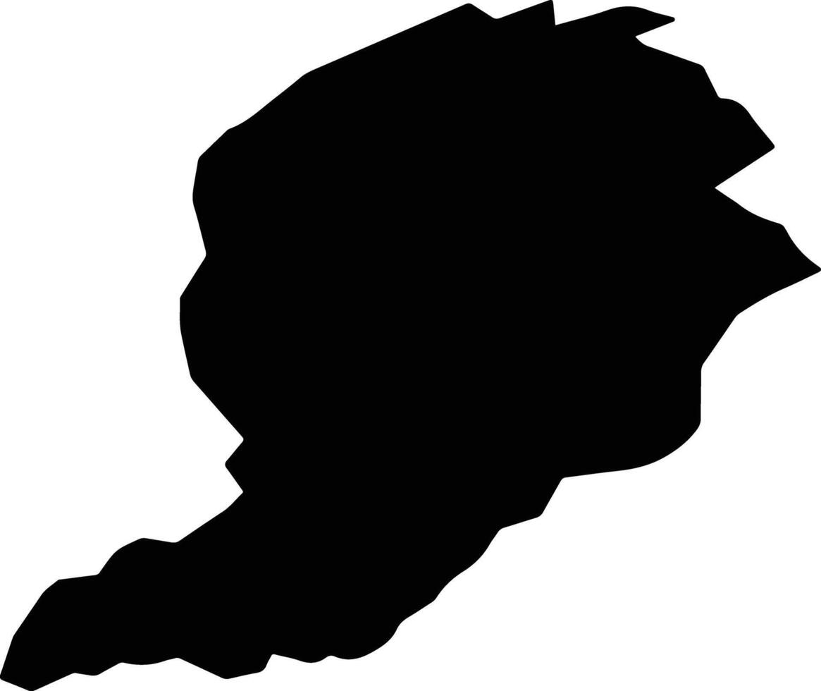 San Pablo Cuatro Venados Mexico silhouette map vector