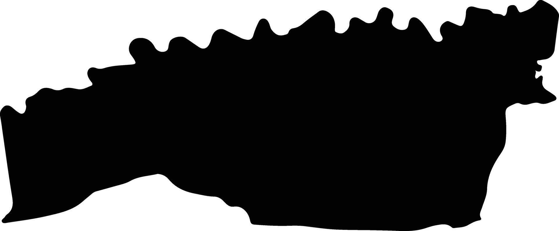 San Pablo Paraguay silhouette map vector