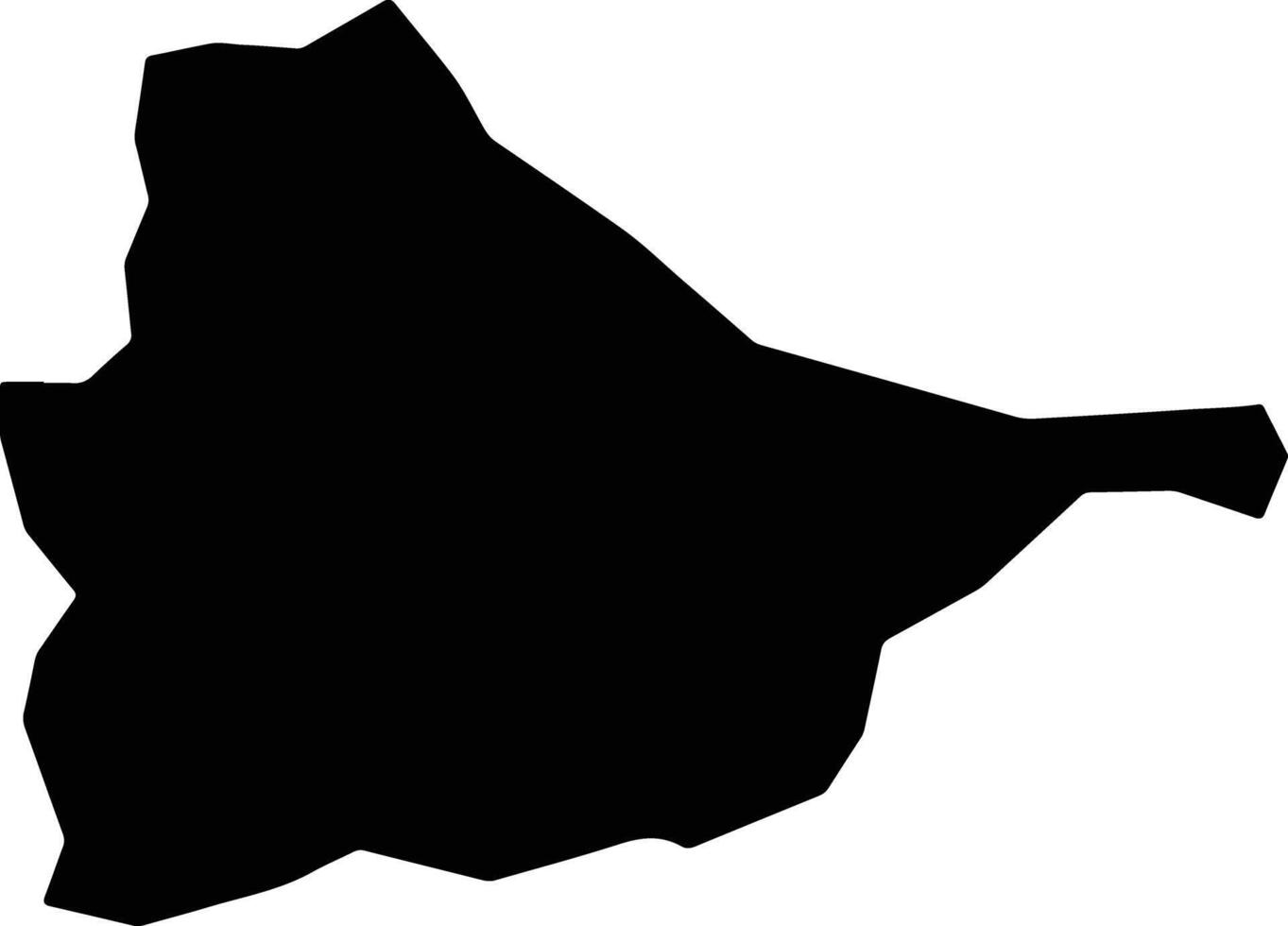 San Pablo Yaganiza Mexico silhouette map vector