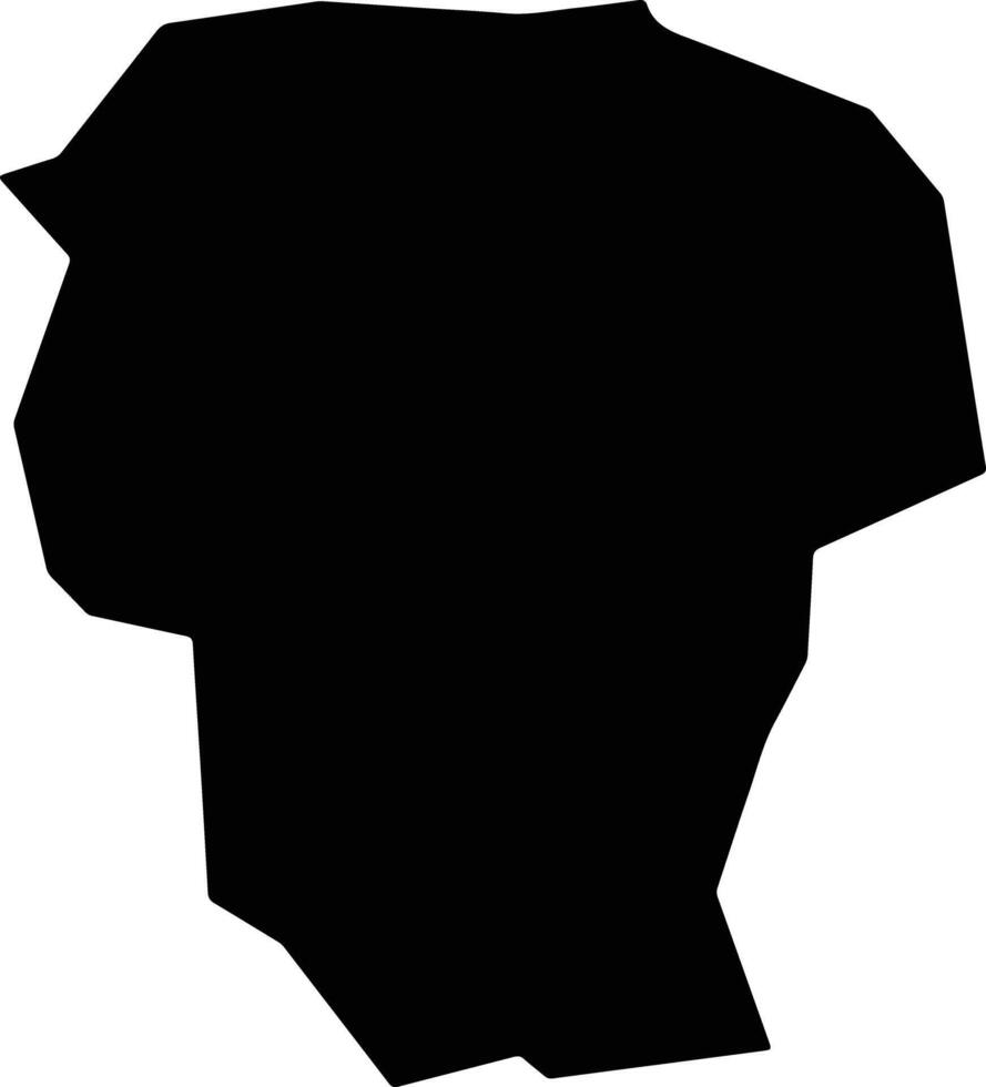 San Pedro Ayampuc Guatemala silhouette map vector