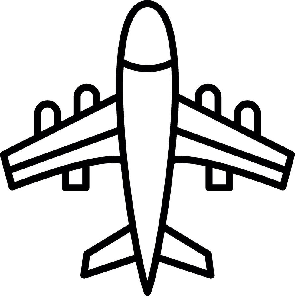 Commercial Passenger Airplane vector