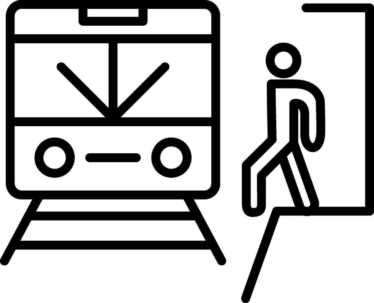 Urban Subway Station Entrance vector
