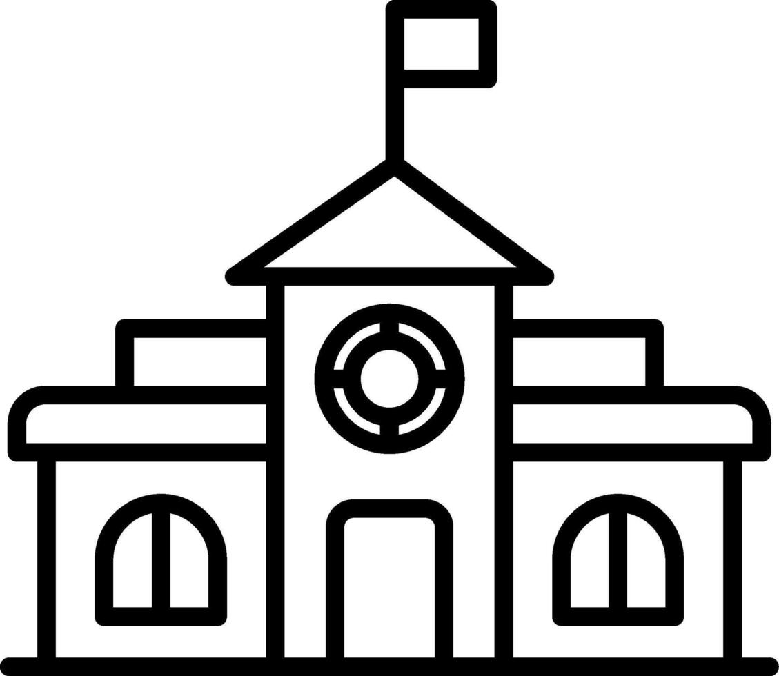 Educational School Building vector