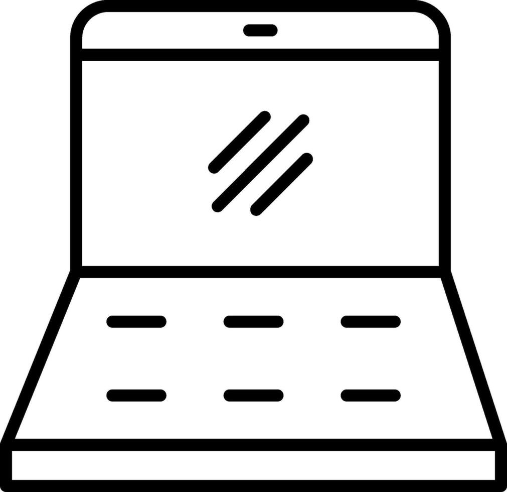 Portable Business Laptop vector
