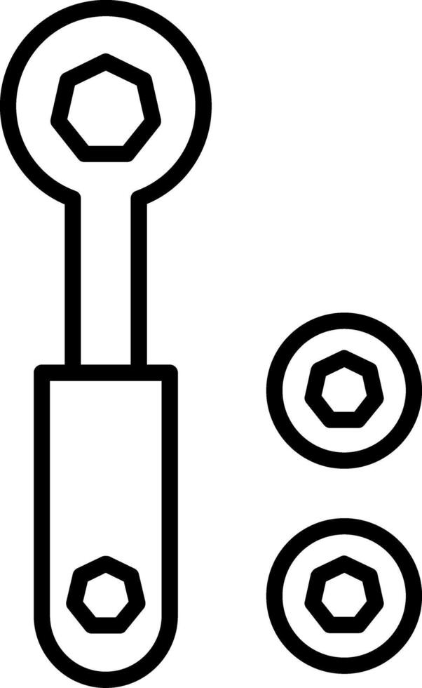 Quick Release Ratchet Tool vector
