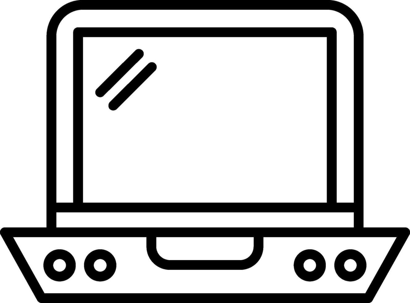 Business Laptop Device vector