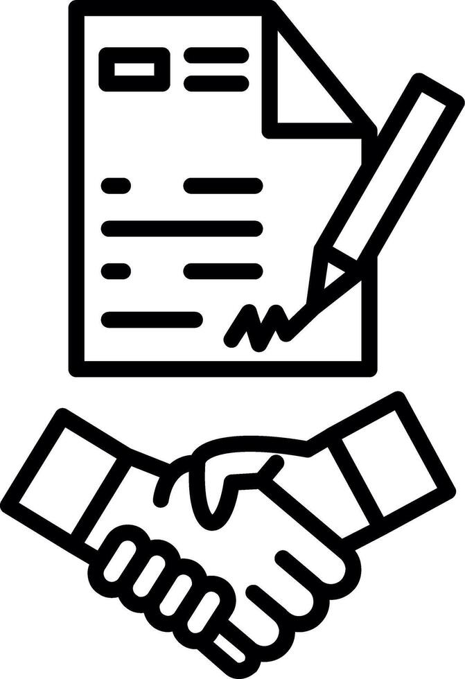 Digital Contract Agreement Form vector