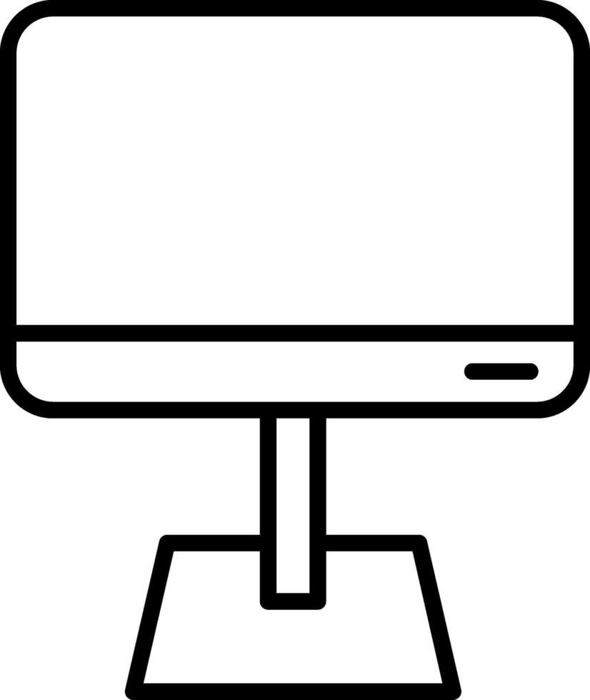 Wide Screen LED Monitor vector