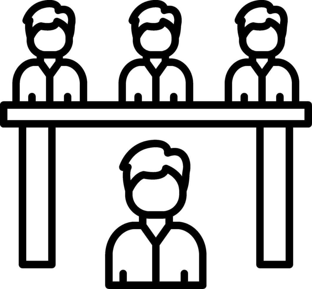 Candidate Interview Discussion Scene vector