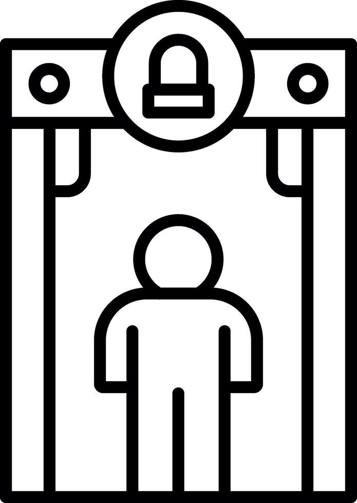 Security Screening Checkpoint vector