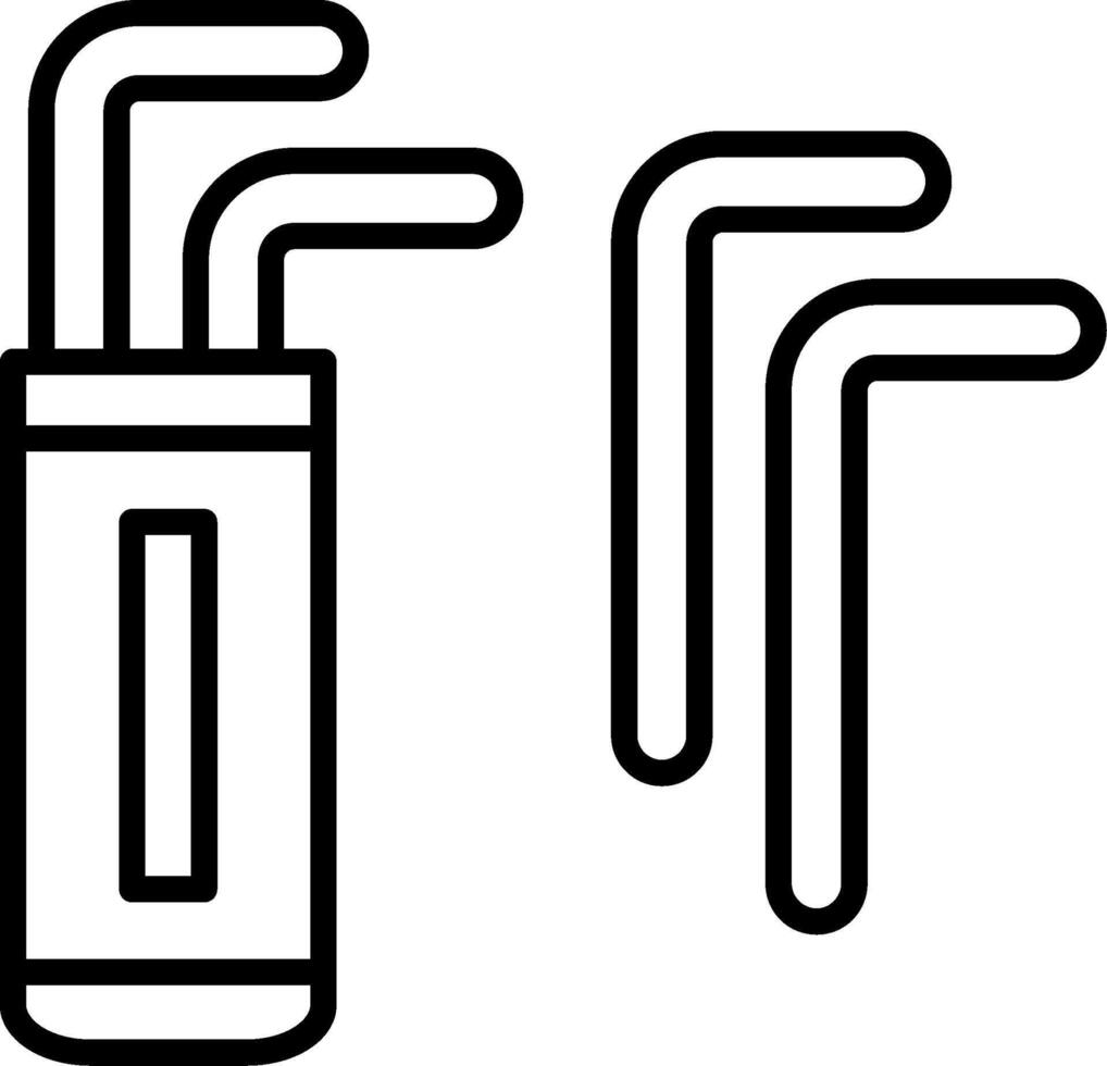 Hex Key Allen vector