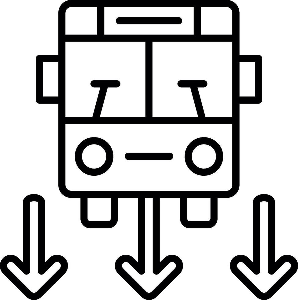 Dedicated Bus Lane vector