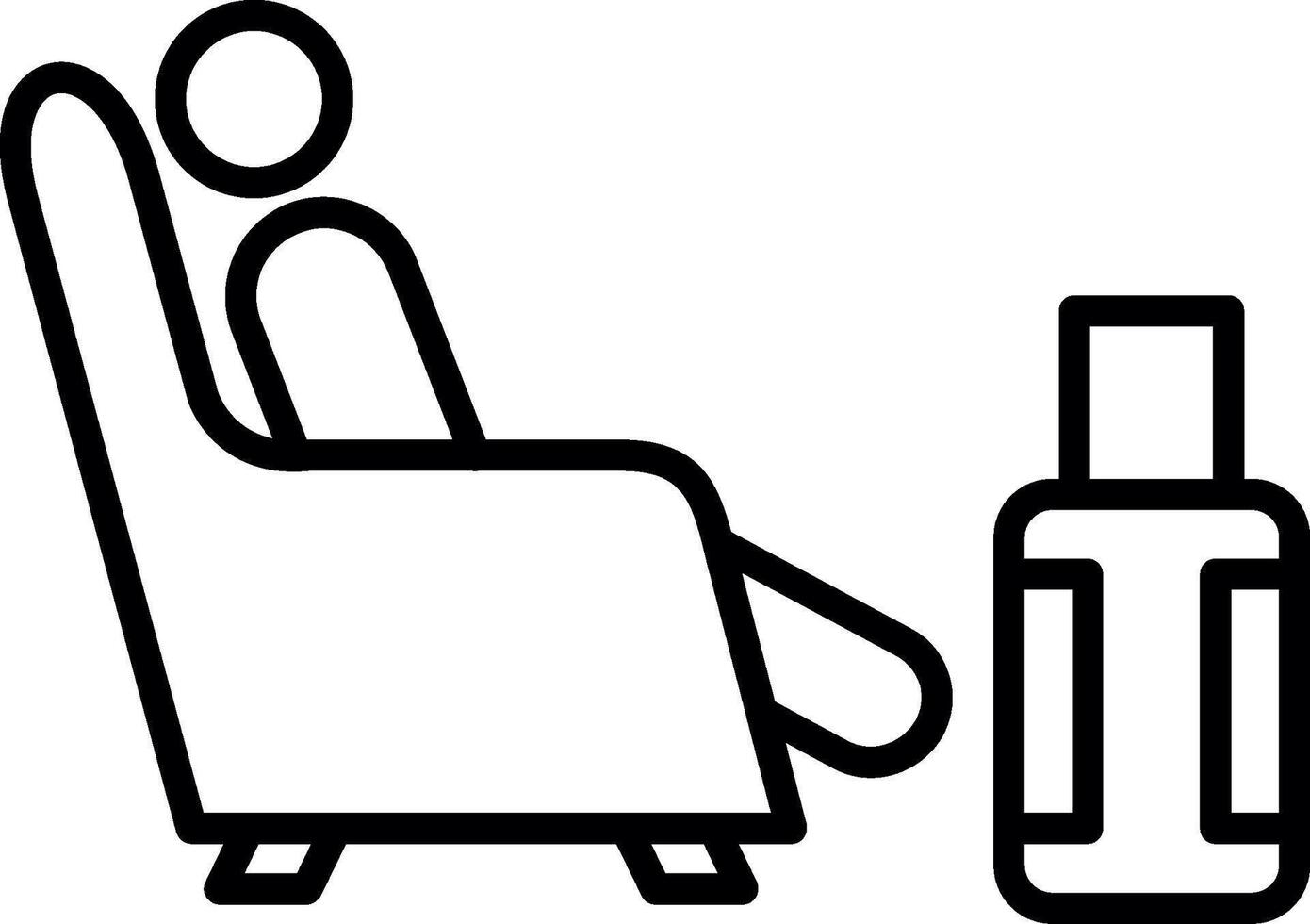 Exclusive Airport Lounge vector