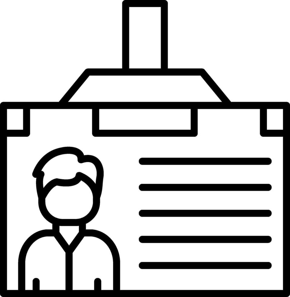 Employee ID Card Badge vector