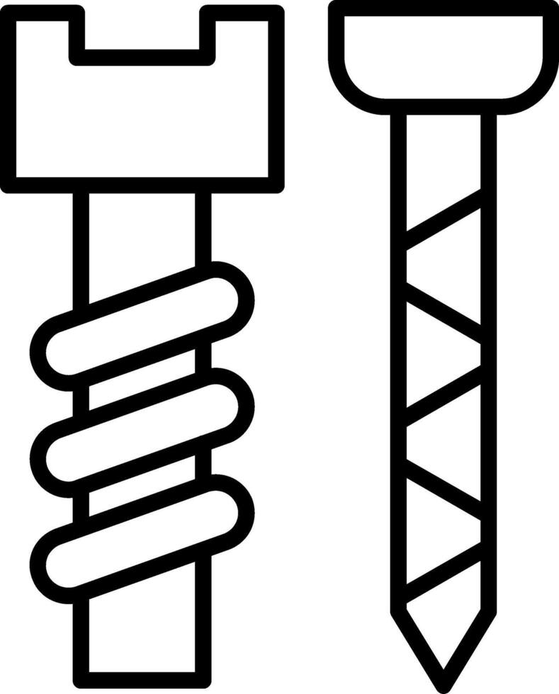 Steel Construction Nail vector