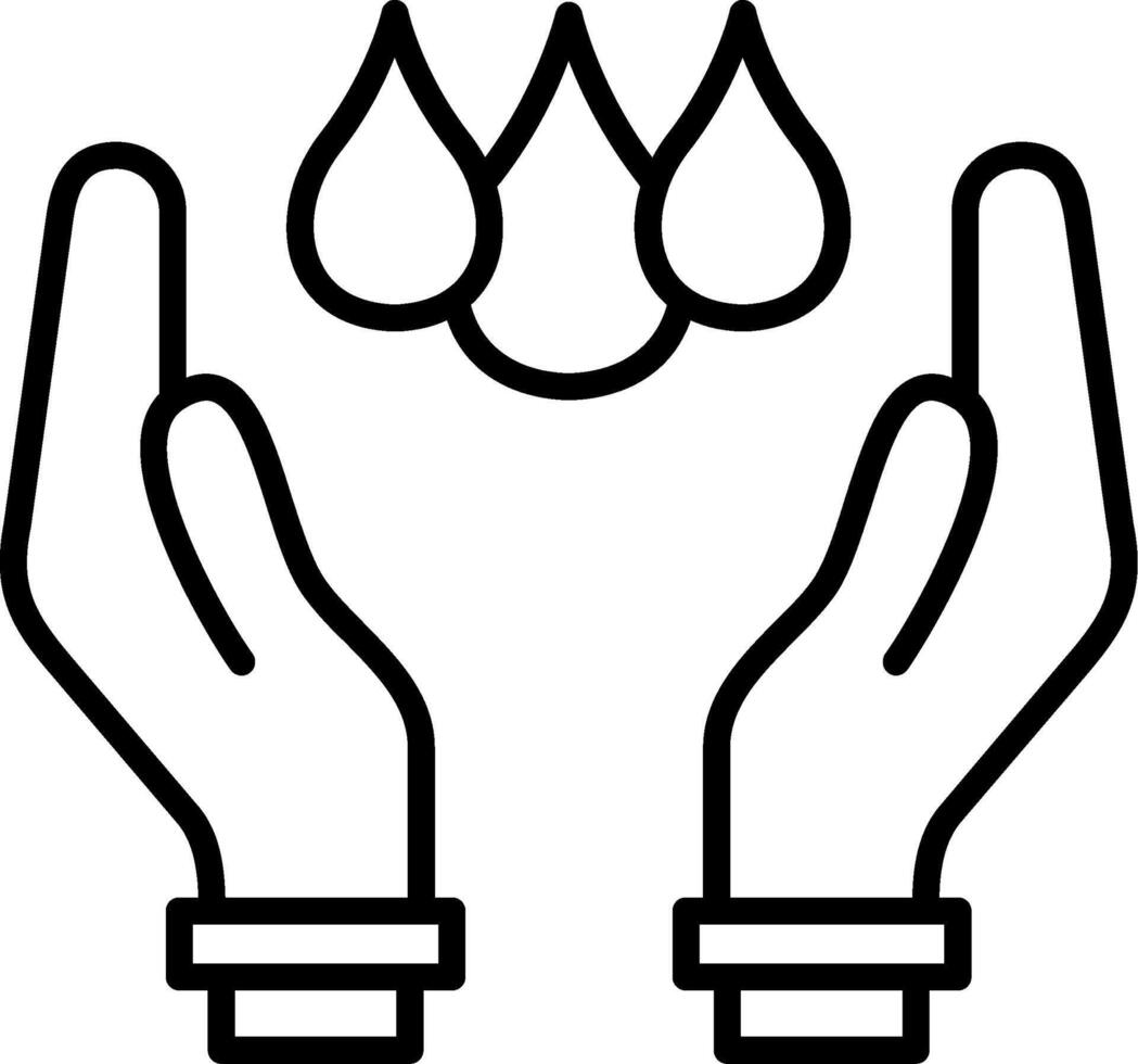 Conservation Based Save Water Sign vector