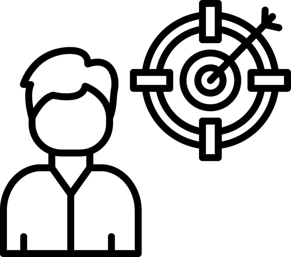 Personal Career Goal Target vector