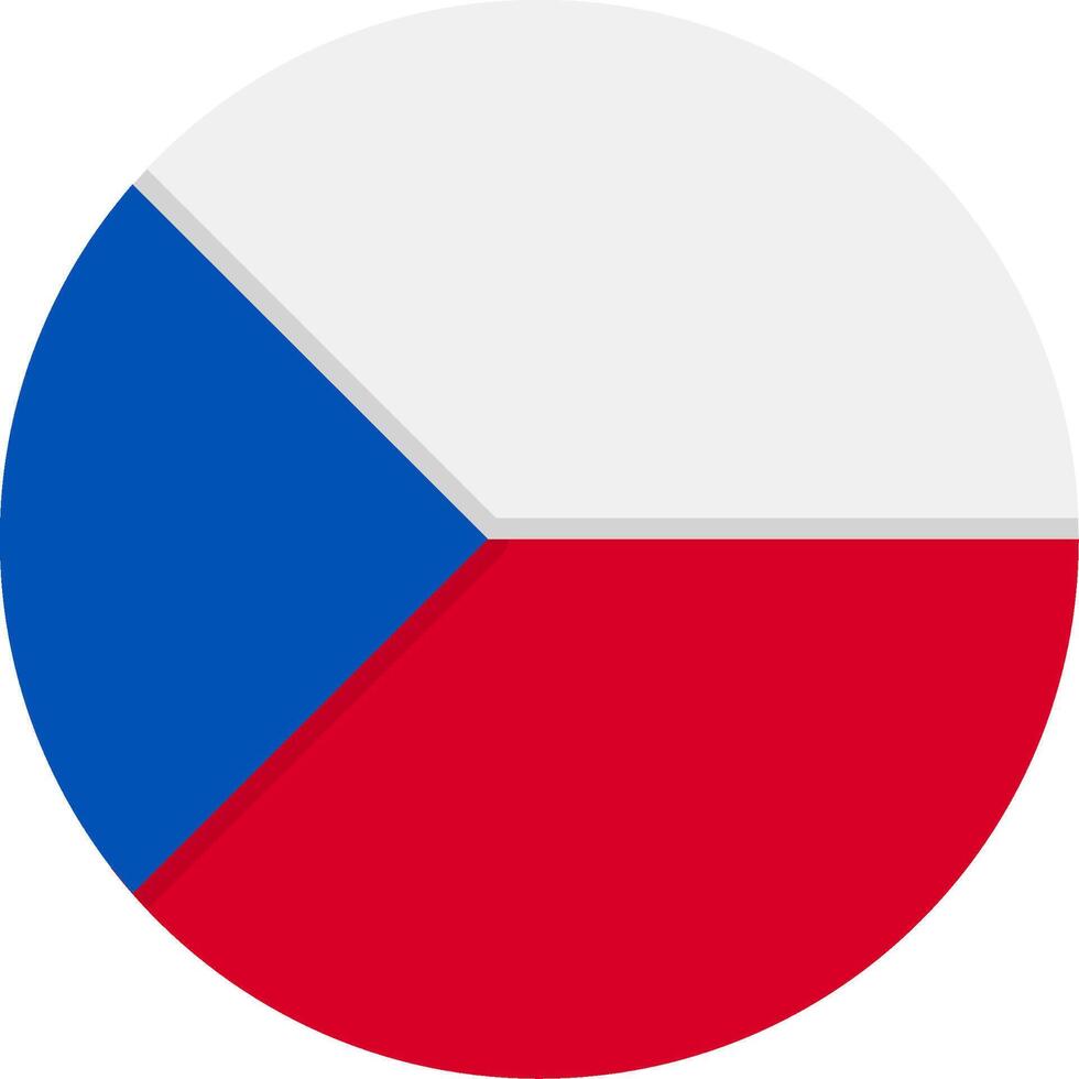 Flag of Czech Republic vector